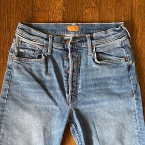 MOTHER High Rise Straight Jeans